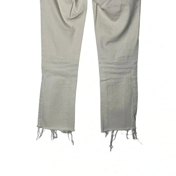 1784. DAZE HIGH WAIST STRAIGHT LEG ANKLE STYLE DENIM JEANS OATMEAL IN COLOR 24 - Picture 9 of 9